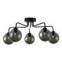 Feya 5 Light Semi Flush Matt Black Frame Only