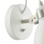 Frederick Single Wall Spotlight White Satin Chrome