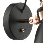 Frederick Single Wall Spotlight Black & Copper