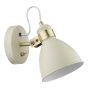 Frederick Single Wall Spotlight Cream Antique Brass