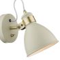 Frederick Single Wall Spotlight Cream Antique Brass