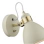 Frederick Single Wall Spotlight Cream Antique Brass
