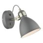 Frederick Single Wall Spotlight Dark Grey Satin Chrome