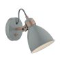 Frederick Single Wall Spotlight Grey & Copper