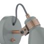 Frederick Single Wall Spotlight Grey & Copper