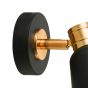 Fry Single Wall Spotlight Black & Rose Gold
