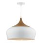 Gaucho 1 Light Pendant White Large