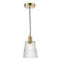 1 Light E14 Suspension Natural Brass
