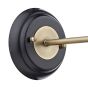Hannover 1 Light Wall Bracket Black Antique Brass