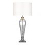 Hinton Table Lamp Polished Chrome Crystal With Shade