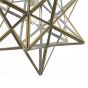 Ilario Large Star Pendant Antique Brass & Glass