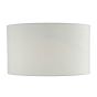 Ingleby White Cotton Drum Shade 35cm