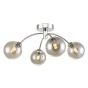 Izzy 4 Light Semi Flush Polished Chrome Frame Only