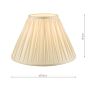 Laura Ashley Fenn Silk Empire Drum Shade Ivory 30cm/12 inch