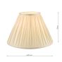 Laura Ashley Fenn Silk Empire Drum Shade Ivory 40cm/16 inch