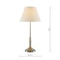 Laura Ashley Elliot Table Lamp Antique Brass With Shade