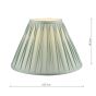 Laura Ashley Fenn Silk Empire Drum Shade Duck Egg 25cm/10 inch