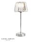 Laura Ashley Capri Table Lamp Polished Chrome With Crystal Glass Shade