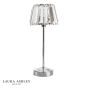 Laura Ashley Capri Table Lamp Polished Chrome With Crystal Glass Shade