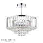 Laura Ashley Vienna 3lt Semi Flush Crystal & Polished Chrome 