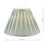 Laura Ashley Fenn Silk Empire Drum Shade Duck Egg 40cm/16 inch