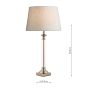 Laura Ashley Winston Table Lamp Antique Chrome & Glass Base Only