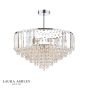 Laura Ashley Vienna 5 Light Semi-Flush Crystal and Polished Chrome
