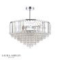 Laura Ashley Vienna 5 Light Semi-Flush Crystal and Polished Chrome
