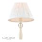 Laura Ashley Ellis Table Lamp Satin Cream and Crystal With Shade