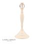 Laura Ashley Ellis Table Lamp Satin Cream and Crystal With Shade