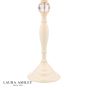 Laura Ashley Ellis Table Lamp Satin Cream and Crystal With Shade