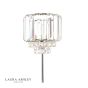 Laura Ashley Vienna Table Lamp Polished Chrome and Crystal