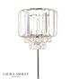 Laura Ashley Vienna Table Lamp Polished Chrome and Crystal