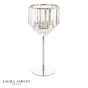 Laura Ashley Vienna Table Lamp Polished Chrome and Crystal