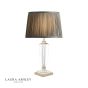 Laura Ashley Carson Medium Table Lamp Polished Nickel & Crystal Base Only