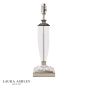 Laura Ashley Carson Medium Table Lamp Polished Nickel and Crystal Base Only