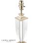 Laura Ashley Carson Medium Table Lamp Polished Nickel and Crystal Base Only