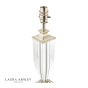 Laura Ashley Carson Medium Table Lamp Polished Nickel & Crystal Base Only