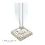 Laura Ashley Carson Medium Table Lamp Polished Nickel & Crystal Base Only
