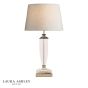 Laura Ashley Carson Medium Table Lamp Polished Nickel and Crystal Base Only