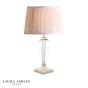 Laura Ashley Carson Medium Table Lamp Polished Nickel and Crystal Base Only