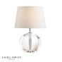 Laura Ashley Lydia Table Lamp Glass and Polished Chrome Base Only