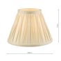Laura Ashley Fenn Silk Empire Drum Shade Ivory 20cm/8 inch
