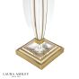 Laura Ashley Carson Large Table Lamp Antique Brass and Crystal Base Only