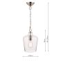 Laura Ashley Ockley Pendant Polished Chrome & Glass