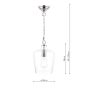 Laura Ashley Ockley Pendant Polished Chrome and Glass