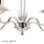 Laura Ashley Carson 5 Light Armed Pendant Polished Nickel and Crystal Fitting Only