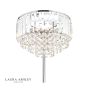Laura Ashley Vienna 3lt Floor Lamp Crystal & Polished Chrome