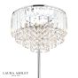 Laura Ashley Vienna 3 Light Floor Lamp Polished Chrome and Crystal