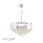 Laura Ashley Vienna  9lt Chandelier Crystal & Polished Chrome